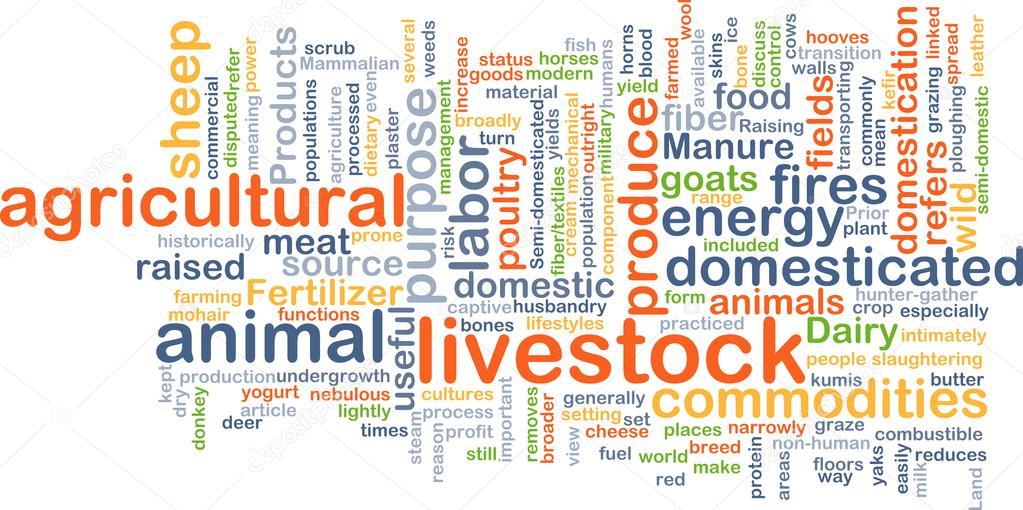 Livestock background concept