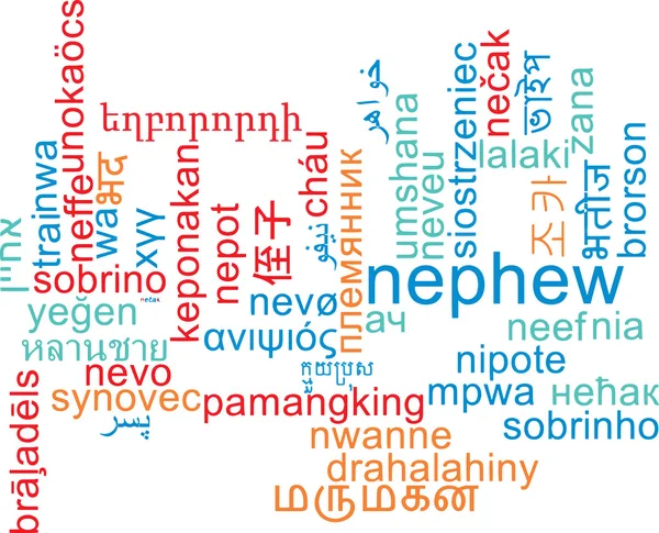 Nepot multianguage concept de fundal wordcloud — Fotografie, imagine de stoc
