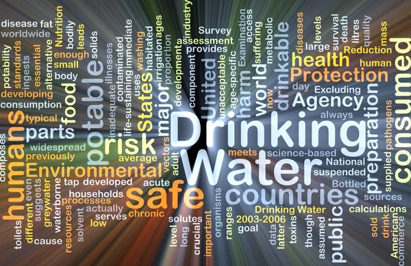 Drinking water background concept glowing — Stock Photo, Image