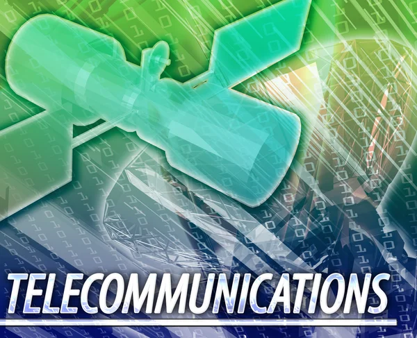 Telekommunikationssektorn abstrakt begrepp digital illustration — Stockfoto