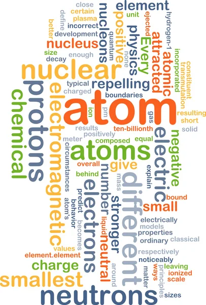 Concetto di sfondo atomico — Foto Stock