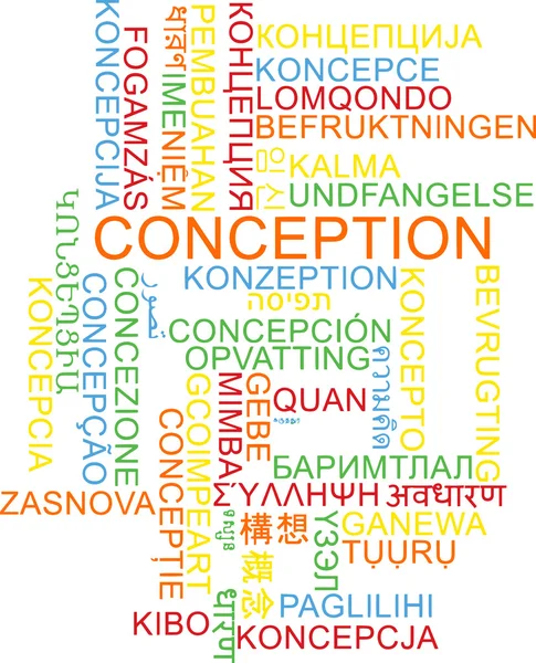 Concezione multilingua wordcloud concetto di sfondo — Foto Stock