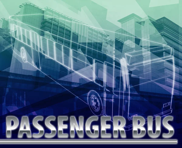 Bus voyageurs Concept abstrait illustration numérique — Photo