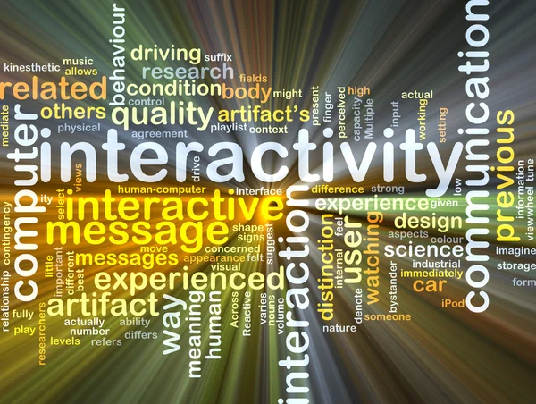 Interactivity background concept glowing — Stock Photo, Image