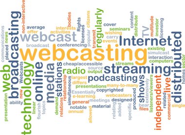 Webcasting arka plan kavramı