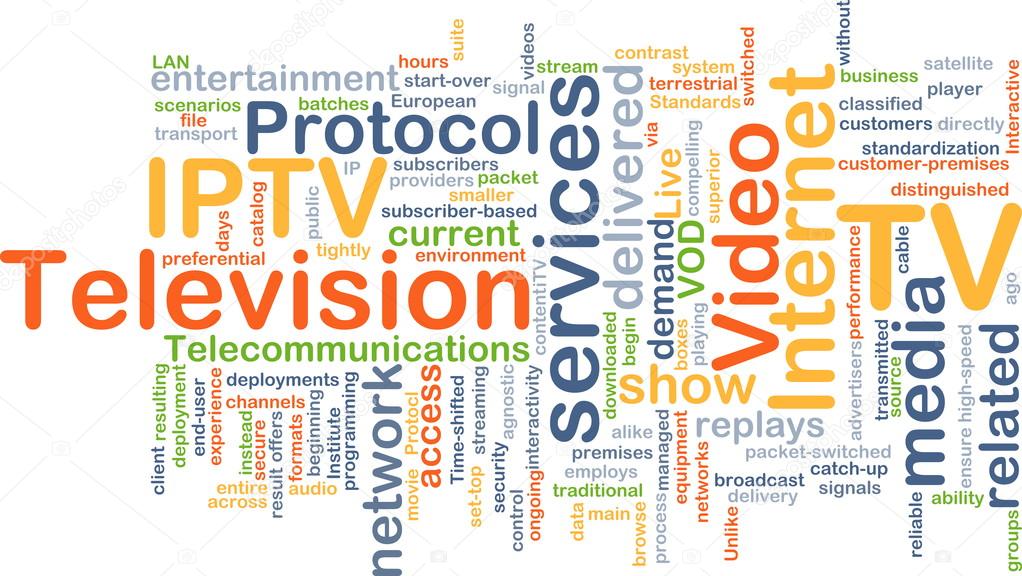 Internet protocol television IPTV background concept