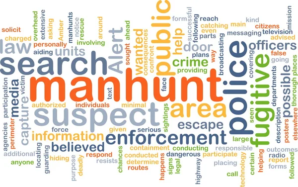 Manhunt background concept — Stock Photo, Image
