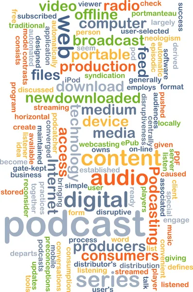 Podcast background concept — Stock Photo, Image