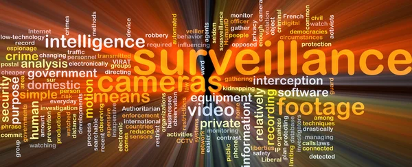 Surveillance background concept glowing — Stock Photo, Image