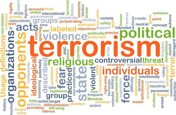 Terrorism background concept — Stockfoto