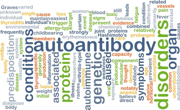 Autoantibody background concept — Stock Photo, Image