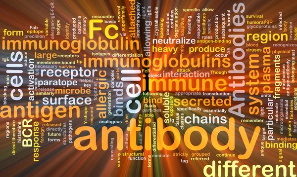 Antibody background concept glowing — Stock Photo, Image