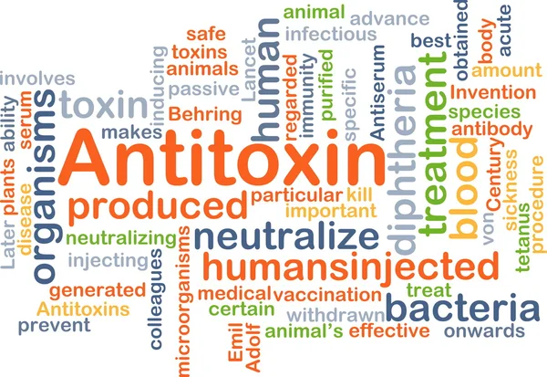 Antitoxin achtergrond concept — Stockfoto