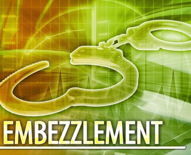 Embezzlement Abstract concept digital illustration clipart