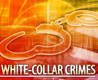 White-collar crime Abstract concept digital illustration clipart