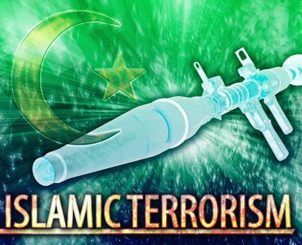 Islamic terrorism Abstract concept digital illustration — Stock Photo, Image