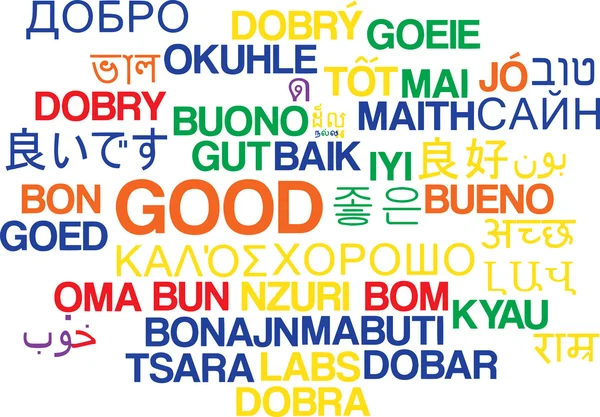 Bon concept de fond wordcloud multilingue — Photo