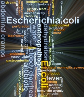 escherichia coli e. coli arka plan kavramı parlayan