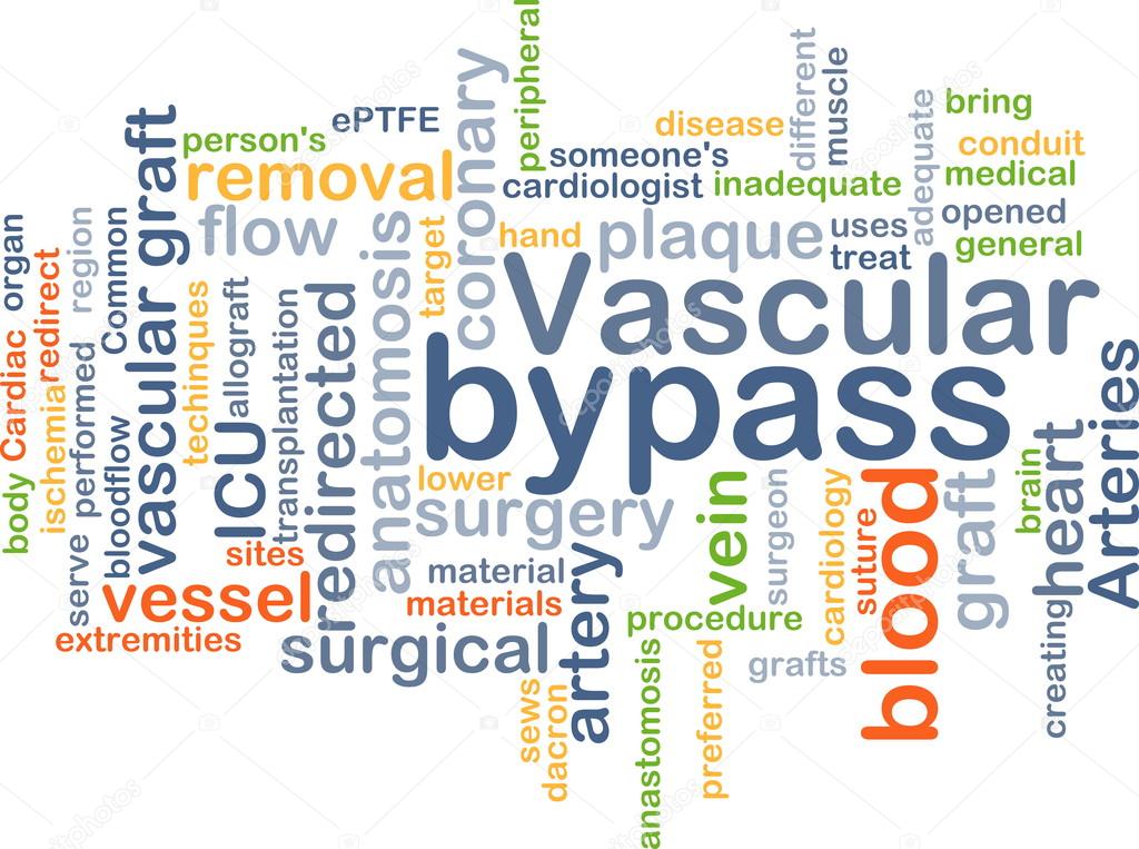 Vascular bypass background concept