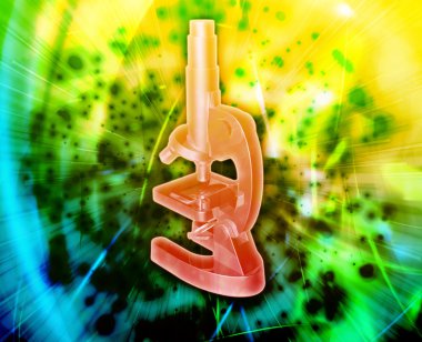 Patoloji soyut kavram dijital illüstrasyon