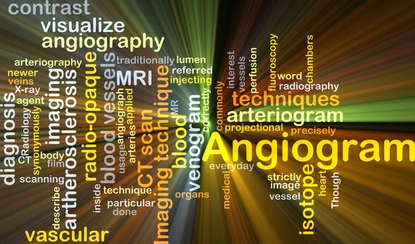 Angiografię tło koncepcja świecące — Zdjęcie stockowe