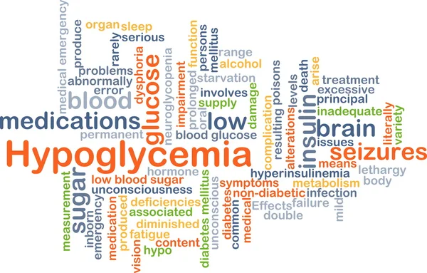 Hypoglycemia background concept — Stock Photo, Image