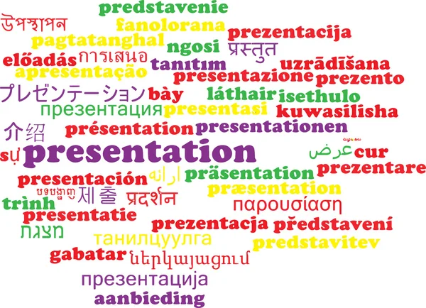 Presentation multilanguage wordcloud background concept — 스톡 사진