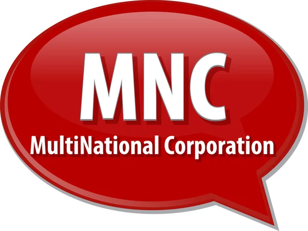 MNC acronym word speech bubble illustration — Stock Photo, Image
