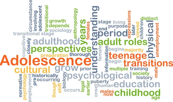 Adolescence background concept — Stock Photo, Image