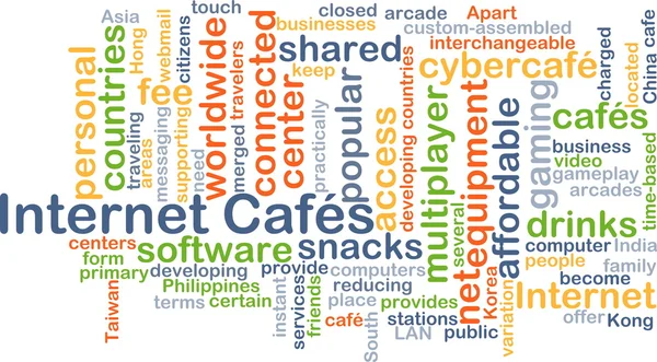 Internet cafés background concept — Stock Photo, Image