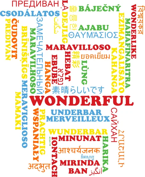 Wonderful multilanguage wordcloud background concept — Stock Photo, Image