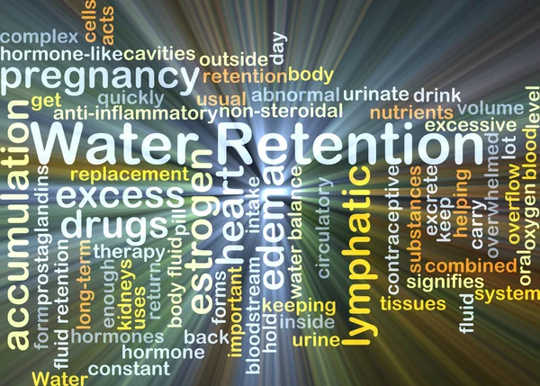 Water retention background concept glowing — Stockfoto