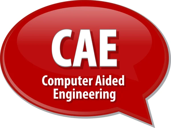 CAE akronim definicji mowy bąbelek ilustracja — Zdjęcie stockowe