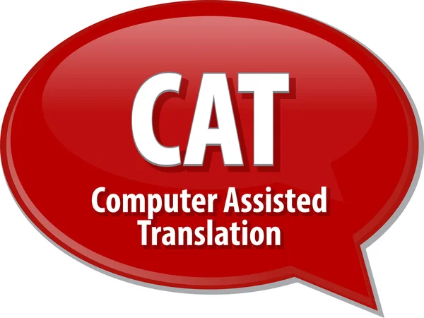 CAT acronym definition speech bubble illustration — Stock Photo, Image