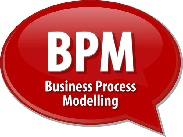 BPM acronimo definizione discorso bolla illustrazione — Foto Stock