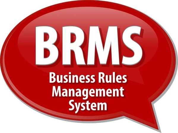 BRMS acronym definition speech bubble illustration — Stock Photo, Image