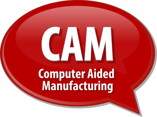 CAM acronym definition speech bubble illustration — Stock Photo, Image