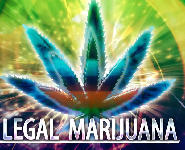 Právní marihuany abstraktní pojem digitální ilustrace — Stock fotografie