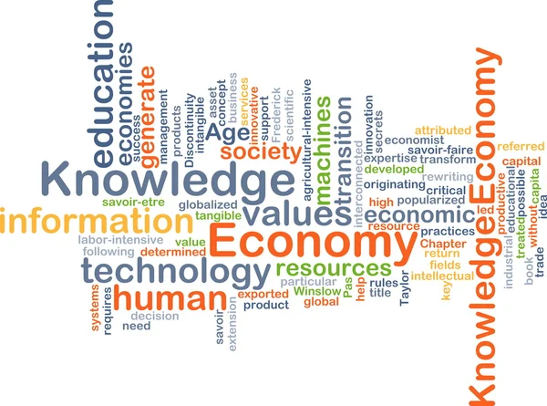 Economy knowledge background concept — Stock Photo, Image