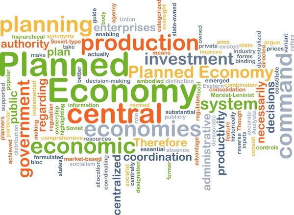 Hintergrundkonzept Planwirtschaft — Stockfoto