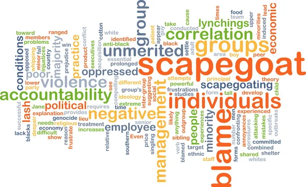 Scapegoat blame background concept — Stock Photo, Image