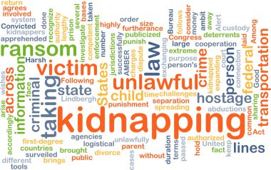 Kidnapping background concept clipart