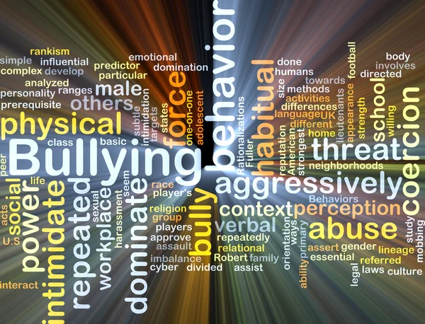 Bullying background concept glowing — Stock Photo, Image