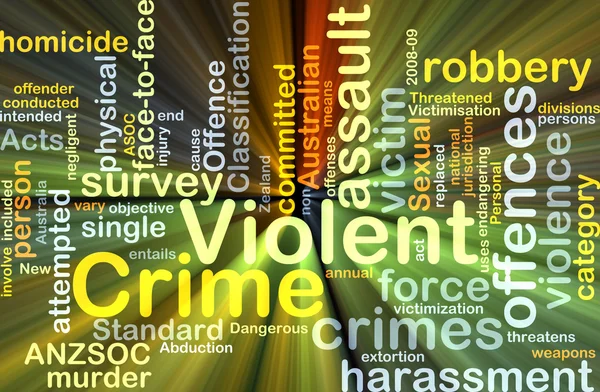 Violent crime background concept glowing — ストック写真