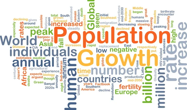 Population growth background concept — Stock fotografie