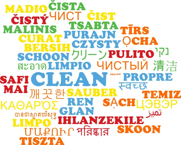 Clean multilanguage wordcloud background concept — Stock fotografie