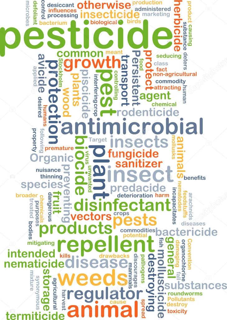 Pesticide background concept