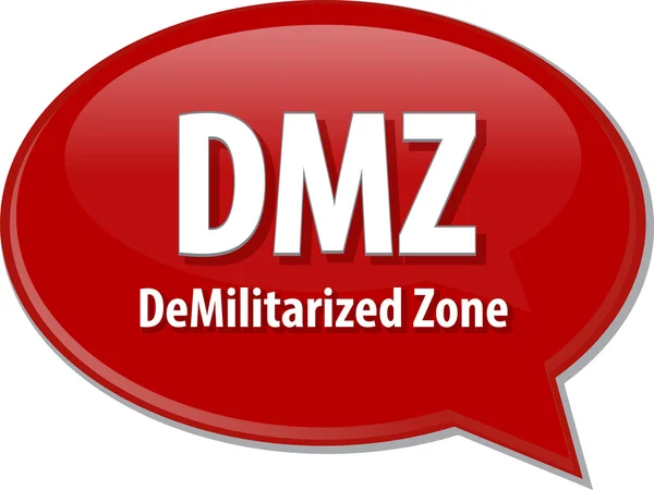 Dmz の頭字語定義音声バブル図 — ストック写真