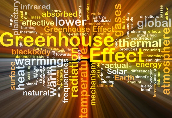 Greenhouse effect background concept glowing — Stock Photo, Image