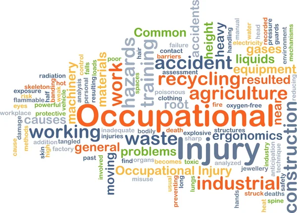 Occupational injury background concept — Stock fotografie